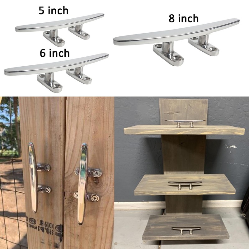VEITHI 6 inch 316 Stainless Steel Dock Cleat Marine Boat