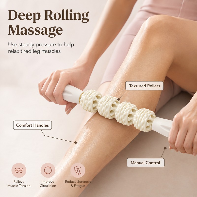 Massage Roller Stick for Full Body Use – Textured Handheld