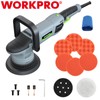 WORKPRO 6" Buffer Polisher 1080W Dual Action Orbital Polish Set