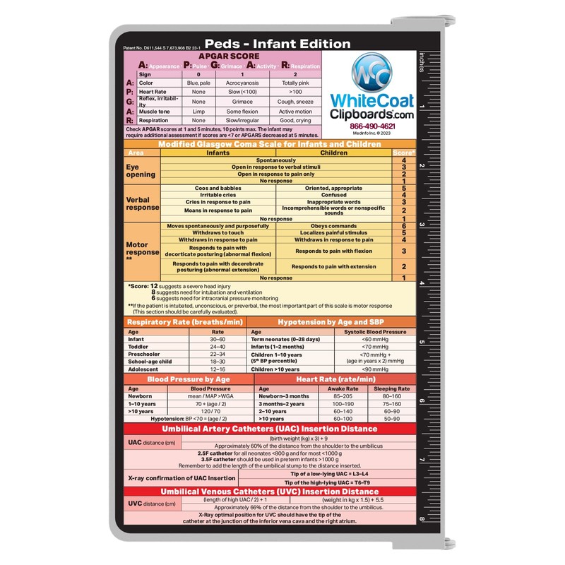 Whitecoat Clipboard® - White Pediatric Edition