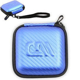 CASEMATIX Case Compatible with Crucial X6 4TB Portable SSD and Other Crucial X6 Portable SSD with Small External Hard Drive Accessories Such as a Charger - Includes Case Only, Blue