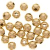 50 pcs 14K Gold Filled Beads Spacers 2.5mm Seamless Round