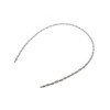 KOBE VINGTAINE HK-265-S Metal Rope Chain Headband, Twist Hair Accessory,