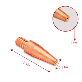 20-PK Tapered Contact Tips KP2744-045T 0.045'' MIG Welding Gun Compatible with for Lincoln Magnum PRO 100L 175L 250L 100SG MIG Gun