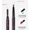 YFulfill Eyebrow Pencil Dark Brown Waterproof, Eye Brow Pencil Dark