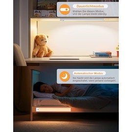 TRUMPETS TRUMPETS 30 cm under-cabinet kitchen LED, 3000 mAh cabinet lighting with motion sensor 3 colors, wardrobe lighting for kitchen, cupboard, shelves, display cabinets [Energy Class G] (5 pieces | B)