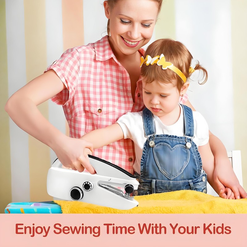 Handheld Sewing Machine, Mini Hand for Beginners, 2 Speed Adjustment