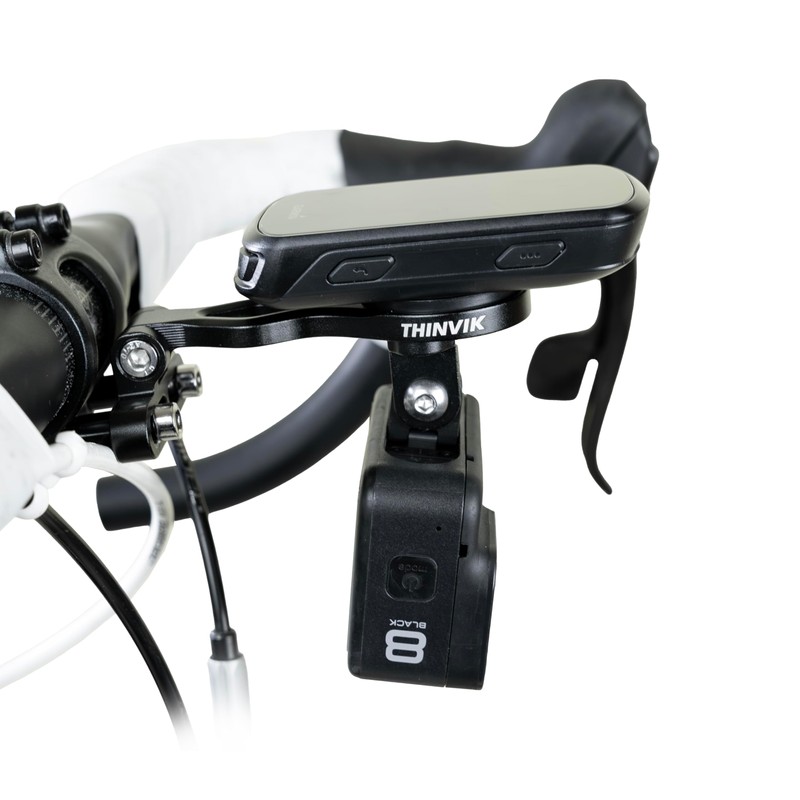 Thinvik Out-Front Extended Mount&Bike Computer Mount for Garmin Wahoo Bryton