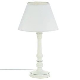 Table lamp - Simple design - Colour distressed WHITE