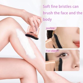 2PCS Self Tanning Brushes for Body & Face – Premium Kabuki Tan Applicator, Portable Fake Tan Brush for Smooth, Streak-Free Application. Ideal for Self Tanner, Body Makeup & Foundation