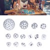 15pcs Complete Polyhedral Dice Set Acrylic D3 to D100 Spherical