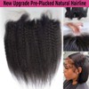 Nicewig 16Inch 13x4 HD Lace Frontal Closure Human Hair Kinky