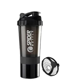 650ml Botella para proteina de coctelera,Botella coctelera con organizador de pastillas y almacenamiento para proteína en polvo,Botella de Agua para de Suplemento Fitness y Deportes.