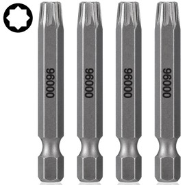 MorningRo 4pcs Spider Driver Bits, 8 Point Star bit 2" Length bits S2 Steel Bit with Magnetic for 8 Point Flathead Fastener, Power Screwdriver Drill Impact Driver