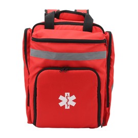 Red Firefighter Bag Large Capacity First Responder Bag Durable Emergency Medical Backpack for Travel Camping
