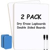 KAHEIGN 2Pcs Small Dry Erase White Boards, 21CM x 30CM