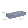 Relaxdays Underbed Storage Unit Set of 3 Fabric 14 x
