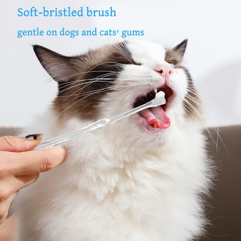 4 Pack Kit Dog Dental Cleaning Brushes,2 Pack Extra Soft