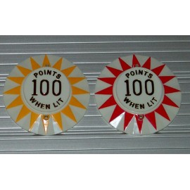 Bally Knockout Pinball Machine POP BUMPER CAP SET