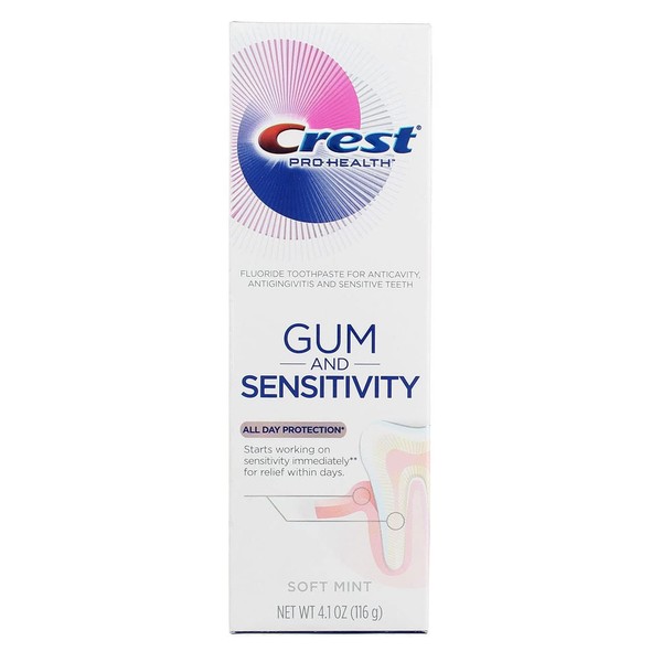 Crest Toothpaste 4.1 Ounce Pro Health Sensitive and Gum (Pack of 2)