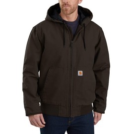 Carhartt mens Active Jacket J130 (Regular and Big & Tall Sizes) Work Utility Outerwear, Dark Brown, XX-Large US
