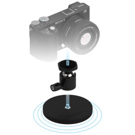 SABRENT Magnetic Camera Mount 88mm - 55KG with 360 Degree Rotation Ball Head, Powerful Magnet with 1/4 Screw Thread, Camera Mount for action cam, Insta360, OSMO, Blink, DSLR, GoPro, etc (CS-MG88)