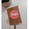 Fig Tree Works Stop Sign Vinyl Sticker | Die Cut,