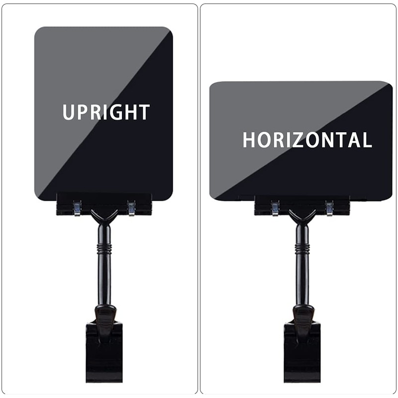 6PCS Plastic Rotatable Commodity Sign Price Tag Label Display Clip