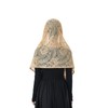 Wgior Elegant Floral Catholic Church Veil, Soft Mantilla Chapel Prayer