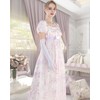 Fiamll Regency Dress Women's Regency Costume Empire Waist Tea Party