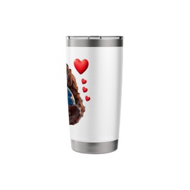 Boykin Spaniel Dog Earth Day Hug Love Owner Hugging Planet Stainless Steel Insulated Tumbler
