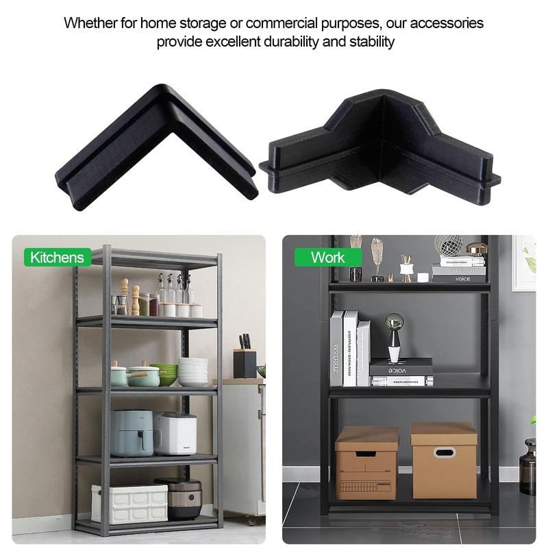 YINARONG Post Insert Corner Connector, Feet, and Caps Compatible Shelving