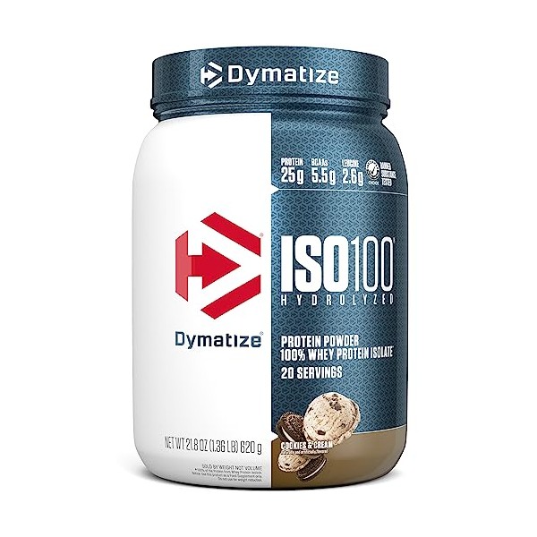 Dymatize Dymatize ISO100 Hydrolyzed Protein Powder, 100% Whey Isolate Protein,