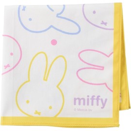 Marushin 5825003000 Handkerchief, Miffy, Pastel Colorful, Kindergarten, School Entrance Goods, Kindergarten, Elementary School Boys, Girls, 11.8 x 11.8 inches (30 x 30 cm)