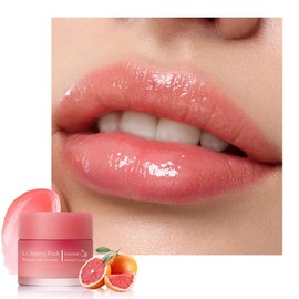 Lip Sleeping Mask, Moisturization and Antioxidants, Nourish, Hydrate, Flaky, Dry Lips (03#Grapefruit, 1Pcs)