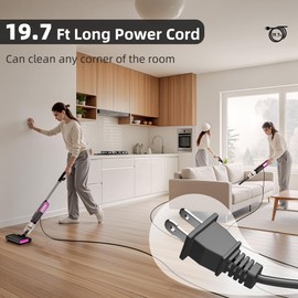 cjdropshipping Ultra-Light Corded Bagless Vacuum for Carpet and Hard Floor Cleaning ，Converts to a Hand Vacuum，Comes with a Variety of Different Accessory Cleaning Heads(Black Rose Red)