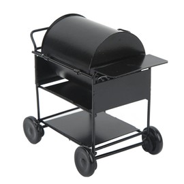 Alomejor Mini Dollhouse BBQ Grill, 1/12 Miniature Oven Model RC Car Decoration Grill Kitchen Simulation Toy Grill for Dollhouse Furniture