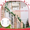 Bucherry 6 Pack Christmas Staircase Decoration Christmas Pearl Bow Staircase