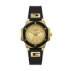GUESS Ladies 38mm Watch - Black Strap Champagne Dial Two-Tone
