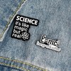 Ximimark 4 PCS Creative Science Enamel Pin Science Is Magic