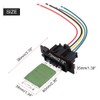 Heater Motor Blower Fan Resistor with Wiring Repair Plug Harness