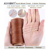 Thin Wax Polyester Thread, 0.45mm, 547 Yards, 3 Ply Round