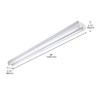 Metalux 4ST2L4040R 4' 2 Lamp strip light, 4 ft