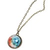 White Fang AZ331 Necklace, Starry Sky, Universe Design, Chain, Crystal,