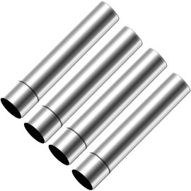 Takelablaze Stove Pipe Flue Extension Stainless Steel Tent Stove Chimney Pipe 2.36”x 11.8" Chimney Pipes Camping Stove Accessories, 4 Sections