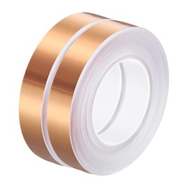 HARFINGTON 2Pcs Floor Tiles Rose Gold Foil Lines Metallic Mirror Tape 0.98" x164 Ft Self Adhesive Decor Floor Wall Seam Sticker Waterproof Gap Sealing Tape for Kitchen Bathroom Cabinet