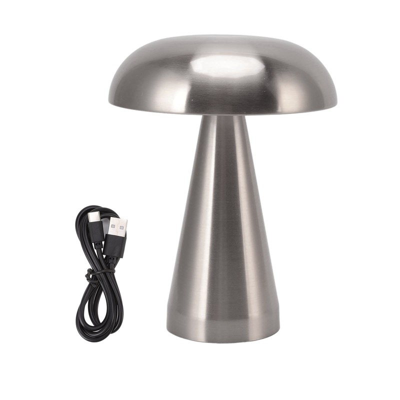Mushroom Table Lamp Modern Minimalist Industrial Style 3 Color Dimmable