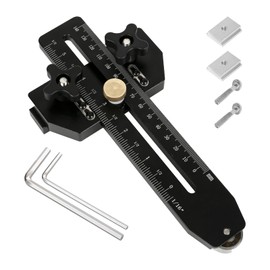 Thin Rip Jig Aluminum Alloy Extended Table Saw Jig Guide Table Saw Accessories Woodworking Tools Fast Thin Ripping Guide Compatible with Standard Band Saw, Table Saw and Routers T Slot