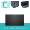 Binditek 100 Pack Binding Covers and Backs Set, 8.5 x