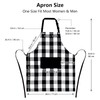 Jubatus 1 Pack Buffalo Check Apron with 2 Pockets Adjustable